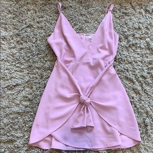 Lavender Self Tie Minidress